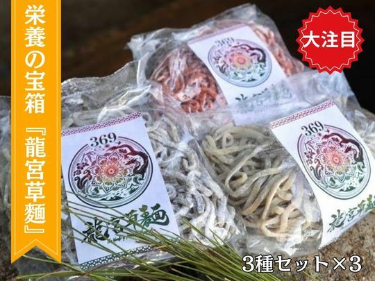 麺サプリ『龍宮草麵』３種セット！×3